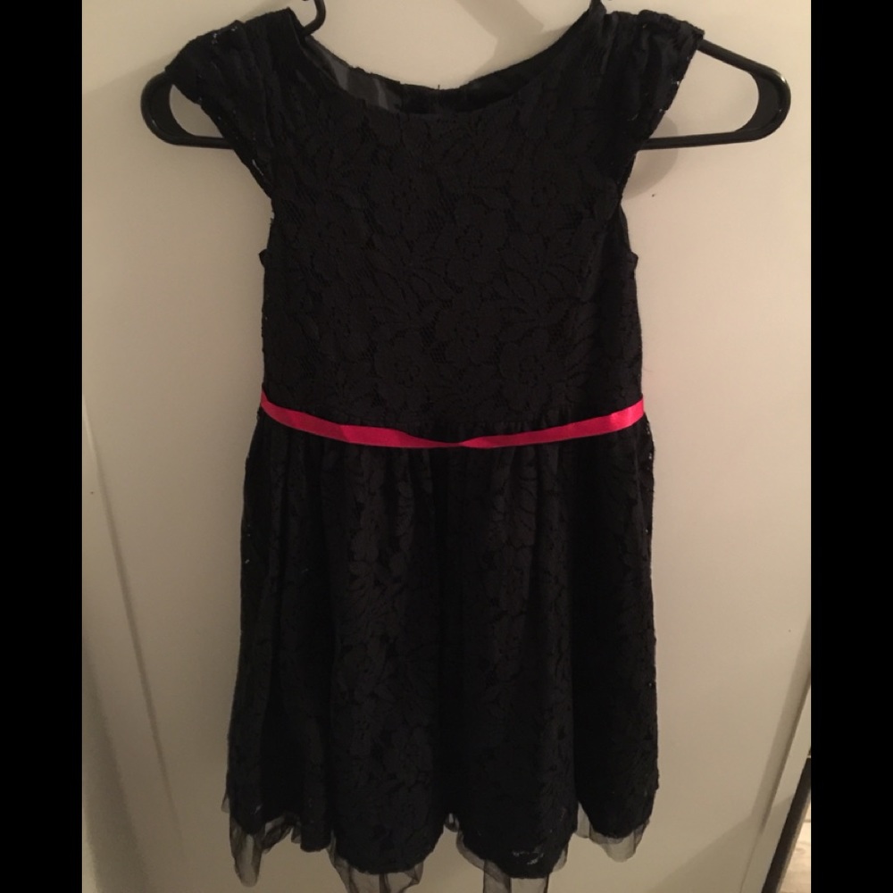 Black lace red ribbon belt 7